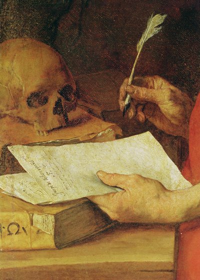 Detalle de San Jerónimo (detalle) de Jusepe de Ribera